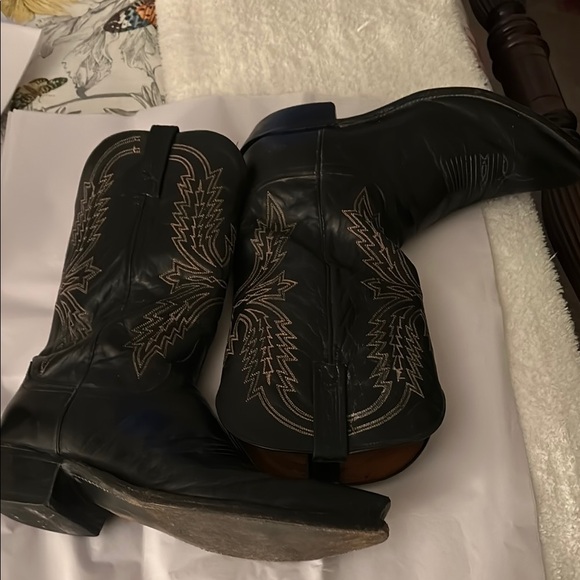 Lucchese Black Cowboy Boots - Picture 7 of 7